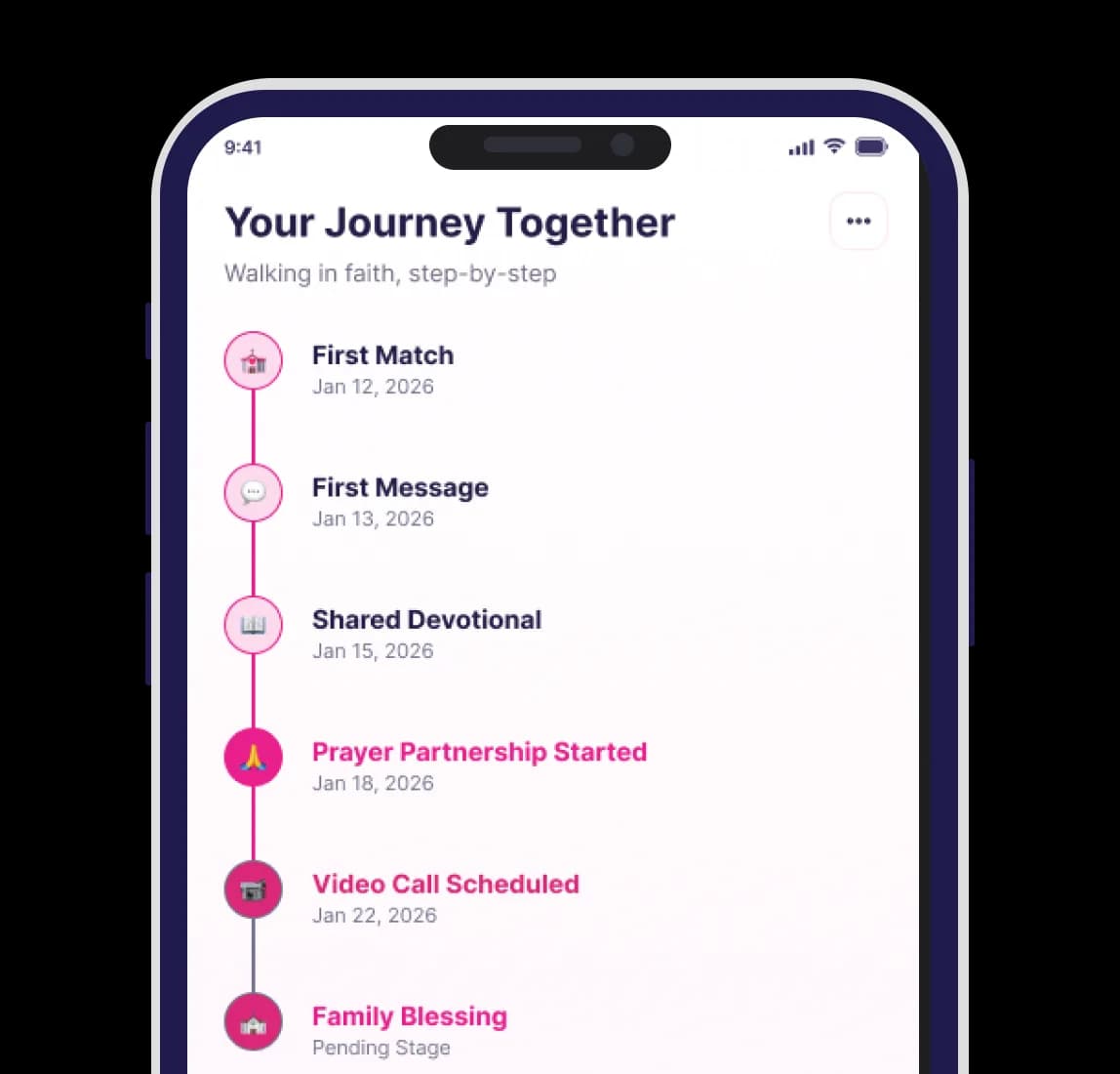The Union app showing the community and mentoring that follow marriage